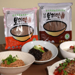 밀가루 없이  늘보리로 만든 보리면 +납작보리면/냉면, 콩국수, 비빔국수, 칼국수, 짜장면, 파스타 등 : 비에스엠푸드