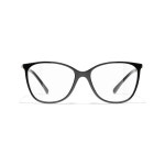 샤넬 스퀘어 메탈 안경 CH3408Q A75226 블랙 : 라파엘루