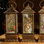 연말 파티 분위기있는 반짝 LED오르골 음악 소품 선물 뮤직박스 까페 연주 : 러블리어썸