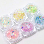 별링별링 도형글리터 6종 세트 : 네일바스켓