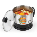 키친아트 멀티쿠커 미니 전기냄비 스텐 멀티포트 캠핑 라면포트 1.7L : GAZO