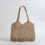 DC몬스터 마크라메 네트백 그물 토트 숄더 여름 라탄 니트 가방 메쉬백 : DC몬스터