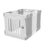 펫홈 강아지펜스 65cm 8+1 (그레이&화이트 9pc) : 퍼피아울렛