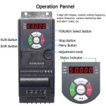 동기 220V VFD 3PH 제어 입력 드라이브 출력 AC 주파수 인버터 모터 비동기 AMP 상 속도 1 : 릴초이스82