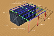 콘테이너지붕틀자재D형 3x6 : 고령홈픽스 각관조인트전문
