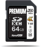 [NanoFlash] 나노플래시 SDXC 64GB V60 UHS-2 U3 4K / 복구,교환 서비스 : 주식회사 가게