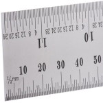 Starrett C636-150/300 스프링 스틸화 스틸철 룰 밀리미터  인치 눈금 : 허바컴퍼니