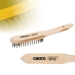 디버링 클리닝 녹 페인트 제거 CHESCO 4줄 핸드 브러쉬 : 페인트안박사