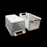 손잡이바구니 정리바구니 정리수납함 플라스틱 보관함 : 시우Store