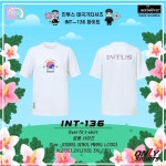 인투스 2023 배드민턴 테니스 스쿼시 남여 오버핏 반팔 태극기 티셔츠 INT 136 단체복 : 온리스포츠 마켓