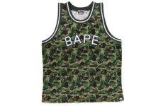 [베이프정품] 나시티 베이프 에이비씨 카모 바스켓볼 탱크 탑  BAPE ABC CAMO BASKETBALL TANK TOP : 재팬베이프스토어