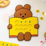 귀여운주차번호판 12자리 논슬립 차전화번호판 : 알쓸 잡화점