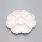 국산 그린메라민 매트 크로바5절 접시 G-0515 업소용 나눔접시 5칸 그릇 g0515 : 온라인키친