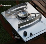 가스웨어 파워플레이트 NO6 실버 IGT버너 원버너 액출버너 : 샤인캠핑 스토어
