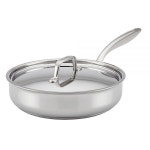 Breville 클래드 스테인리스 스틸 소테 팬 3.5쿼트 실버 : 파랑파랑해