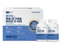 코오롱제약 뼈건강엔 칼슘 마그네슘 비타민D 아연 120정 2개월분 복합 기능성 종합영양제 : K 홈스케어