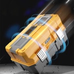 해피아워샵365 다기능 접이식 도구 상자 금속 래치 두꺼운 대형 3 단 하 케이스 야외 방 보관 : 해피아워샵365