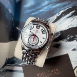 파텍필립 애뉴얼 캘린더 크로노그래프 스틸 흰판 40mm 5960/1A-001 : 본타임
