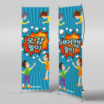 X배너 3085 / 유치원 어린이집 오감놀이 현수막 에어캡놀이 체험학습 배너 1회 수정 미니 : 파티붕붕