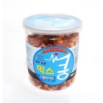 쿵간식 믹스쿵 맛있는 큐브 강아지간식 200g 소 연어 오리 혼합 : 올코