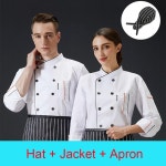 예쁜 카페 호텔 유니폼 단체복 자켓 옷 남자 겨울 요리사 빵집 레스토랑 주방 앞치마 웨이 : 샵앤모아