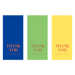 cppre-09 THANK YOU 세로형 땡큐스티커 55x25mm1000매 : 스티커제작소