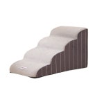 주닉스 반려동물 스폰지 4단계단 애견스텝 펫계단 그레이 : ZOONICS 주닉스