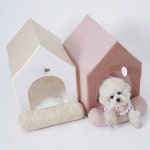 개과천선 프리마 삼각 강아지 하우스 사계절 하우스 고양이집 애견 텐트 숨숨집 : 개과천선스토어