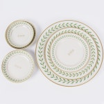 시라쿠스 로렐 리프 4인 그릇 홈 세트 14P 신혼부부 접시 식기 : 프리베테이블