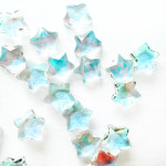 미니 별 글라스 오션블루 유리조각 네일스톤 (약100개입) : 네일재료펙토리