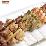 캠핑꼬치밀키트 손말이고기 바베큐 삼겹살 닭꼬치 닭발 수제꼬치구이 모듬 특제소스포함 : 나이스맛나