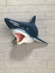 상어 머리  벽 장식 마린 스타일 홈 바 클럽 하우스 클리어 바 3D 문화 벽 장식 크랩 랍스터 : 샹차이