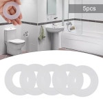 Geberit 교체 가스켓 탱크 피팅용 투명 실리콘 고무 플러시 밸브 와셔 씰 다이어프램 63x32mm 5 개 : 플러스알파커머스