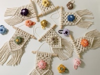 양말목 공예 DIY KIT 6 미니꽃 월행잉 만들기 업사이클링 취미 키트 x 마크라메 : 솔이매듭