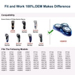 HQ8 Replacement Heads for Norelco Shaver Blades Compatible with Razor PT720 AT880 AT810 3-pc Pack. : 셀린언니