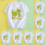 티셔츠 숫자 디노 공룡 다이노소어 생일 파티 상의 사우루스 선물 동물 : 다모아 점방