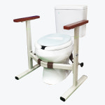 장기요양보험 복지용구 케어핸들2 거치형 변기안전손잡이 비데손잡이 노인 실버용품 핸드레일 : 노블카운티의료기