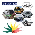 브레이크 라이닝 두께 게이지 스틸 자동차용 패드 측정 도구 디스크 및 드럼 세트 : 매일유통03