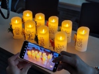 캘리그라피반제품 수업용패키지DIY키트 LED촛불 양초캔들 무드등 흔들리는양초 기도초 : 소연아트랩