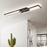 북유럽 스타일 광택 LED 천장 조명 블랙 & 골드 조명 기구 거실 주방 침실 복도 통로 : Tiyai103