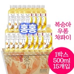홍홍 중국식품 복숭아 우롱티 차파이 1박스 500ml 15개입 중국음료 중국아이스티 : 홍홍푸드몰
