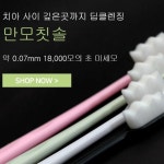첨단 칫솔 두줄모 칫솔모 작은 어금니 사랑니 약국 명품 임산부 : YoUk