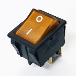 4P2단 사각 라커 램프 스위치 황색 ON-OFF (5009-2번) : INTR