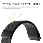스마트 워치 손목 시계 밴드 줄 팔찌 스트랩 18mm 20mm 22mm 금속 가민 호환 Vivoactive 3 4 4s Venu 2 2s SQ 645 Milanese 루프... 