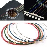 알록달록 무지개 기타줄 레인보우 Guitar String 통기타 포크 현 줄 스트링 6P : 고래고래 스토어
