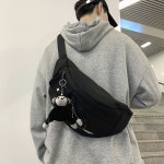 힙색 크로스 가방 백 가벼운 여행 도난 방지 스포츠 파우치 허리 웨이스트 슬링백 트렌디 브랜드 일본 가슴 남자 간단한 어깨 배낭 여성... 