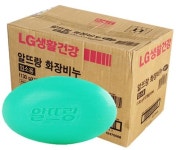 LG 알뜨랑비누 그린 80개입 130g 업소용비누 사우나비누 : 유한스토아