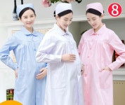 간호사복 의사 유니폼 마사지 네일 피부관리사 한의원 옷 수술복 간호조무사 병원 가운 코스프레 여덟 눈 라운드 넥 임산부 간호사 복 반팔... 