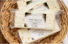 새열린목장 건강한 맛 인삼치즈 구워먹는 할루미치즈 200g : 새열린목장 수제요거트 치즈
