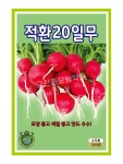 적환20일무 600립 래디쉬 씨 무 씨앗 종자 모종 텃밭 주말농장 KS종묘 그린종묘사 : 허수아비정원